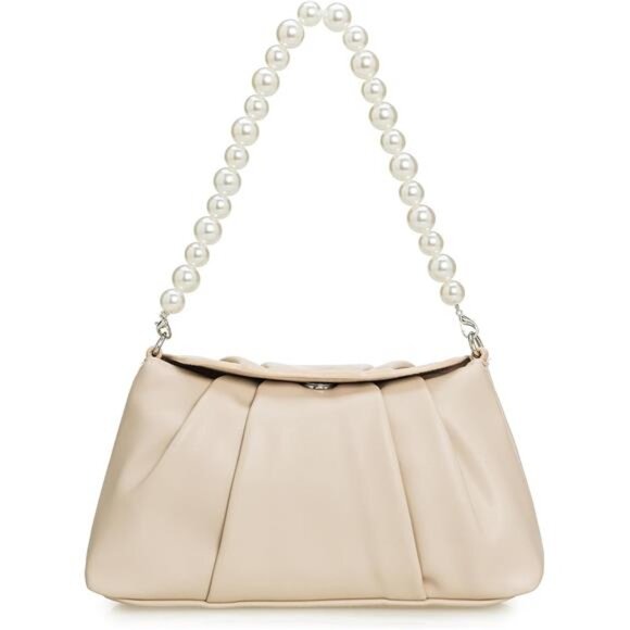 Handbags - PU Clutch Handbag for Women Champagne